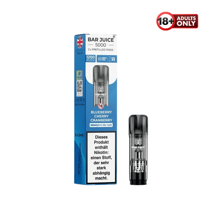 Bar juice Prefilled Pod Blueberry Cherry Cranberry